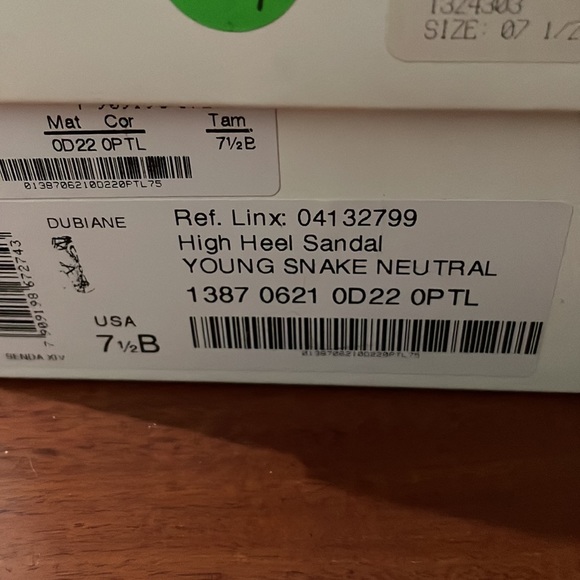 SCHUTZ Coral/Snake Skin Lace-Up Heels Size 7.5 - Picture 7 of 7